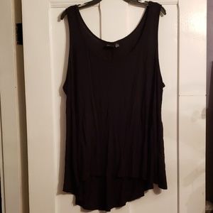 High-low Black Tanktop